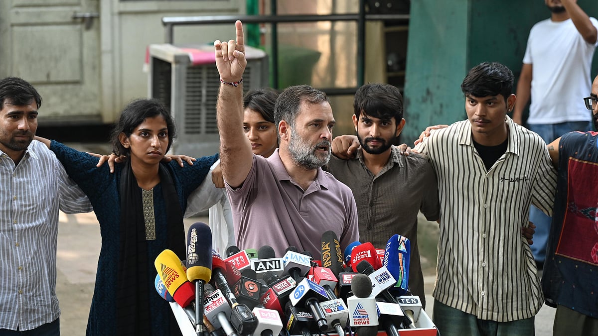'प्रदर्शनकारियों पर दिल्ली पुलिस ने किया 'अत्याचार'', राहुल गांधी बोले- 'पीएम से लेकर सिपाही तक को सब को दिलाएंगे सजा' (फोटो: विपिन)