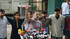 'प्रदर्शनकारियों पर दिल्ली पुलिस ने किया 'अत्याचार'', राहुल गांधी बोले- 'पीएम से लेकर सिपाही तक को सब को दिलाएंगे सजा' (फोटो: विपिन)