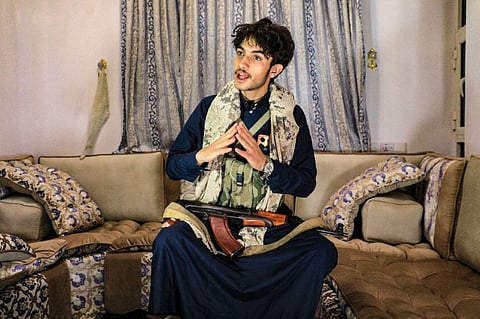 Rashed Al-Haddad, 19, a Yemeni TikToker and influencer, who has been dubbed "Tim-Huthi Chalamet" by Western internet. 