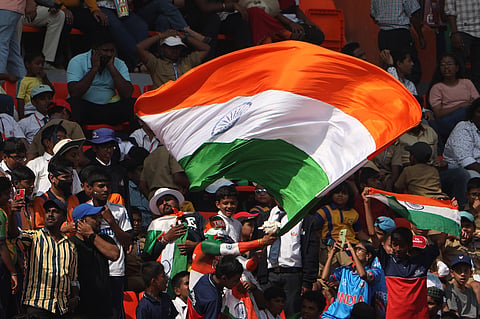 India vs England, day 4 of the first cricket test match at Hyderabad.