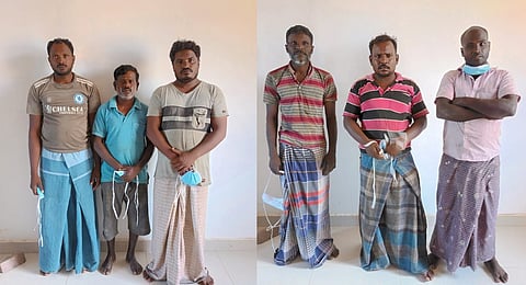 The arrested fishermen along with their boats have been handed over to Mailadi fisheries department officials for further action. 