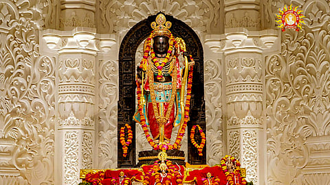 The idol of Ram Lalla a day after the 'Pran Pratishtha' ceremony at the Ram Mandir, in Ayodhya, Tuesday, Jan. 23, 2024.