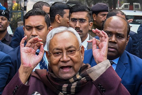 Back with BJP: Nitish Kumar.