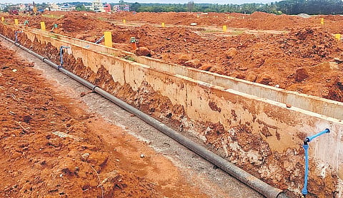 Sites being developed at the 
Dr Shivarama Karanth Layout.