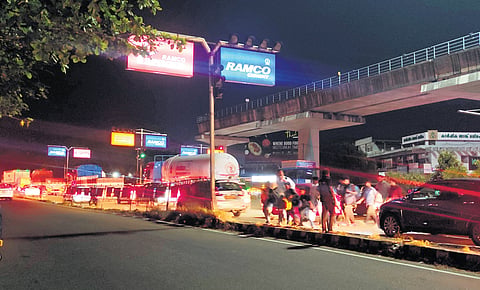 The heavy traffic at Aluva