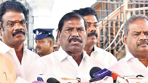 PMK MLAs led by GK Mani 