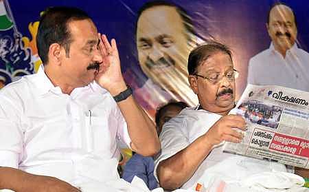 KPCC president K Sudhakaran and Opposition leader V D Satheesan.