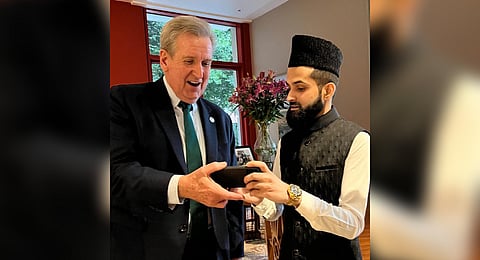 Syed Shaban Bukhari, the son of the incumbent Shahi Imam