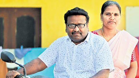 C Anandaraj and his wife Veronica Mary