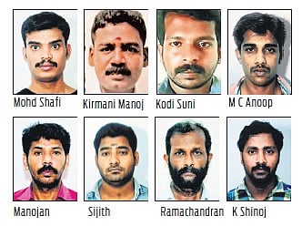 The accused in the murder of RMP leader TP Chandrasekharan 