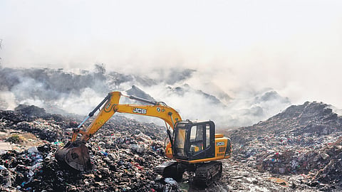 Brahmapuram waste dumping yard.