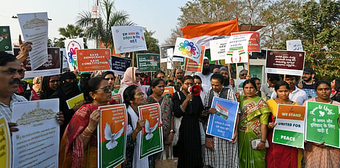 HYDERABAD -  Members of Jana Two festivals, Ganesh Chaturthi and Eid-e-Milad, falling in the same week led to a tinderbox situation, with both communities taking out processions. 