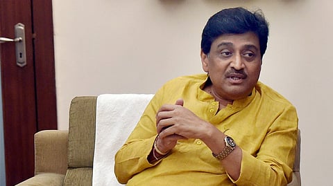 Former Maharashtra Chief Minister Ashok Chavan during a meeting in Mumbai 