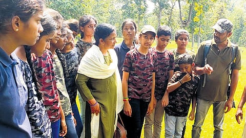 Students went on guided trips to Kawal Reserve Forest, Pakala Biodiversity Park and others
