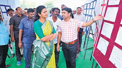 Health Minister Vidadala Rajini takes part in Kondaveedu Fort Fest.