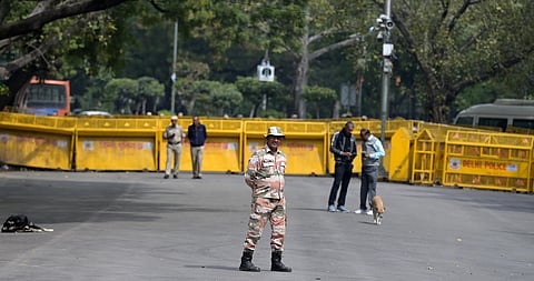 The order bars, without prior written permission, public gatherings or assemblies of five or more people, processions, demonstrations, picketing and dharnas.