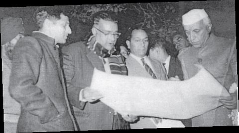 Dr Kondapalli Seshagiri Rao and Prime Minister Jawaharlal Nehru-1962