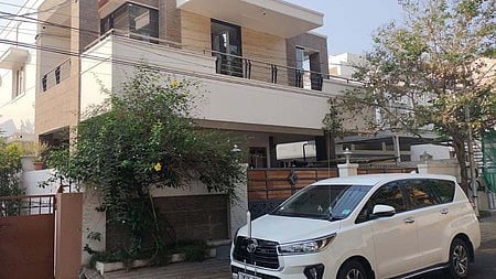Officials carried out a search on the premises belonging to the owner of a car showroom at Ramanathapuram in Coimbatore on Saturday | Express