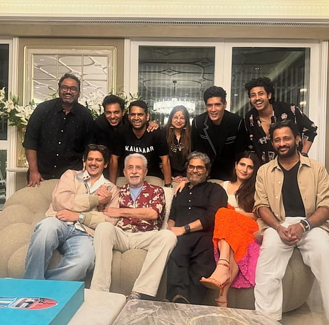 Ace fashion designer Manish Malhotra recently hosted a lavish wrap-up party to mark the completion of 'Ul Jalool Ishq,' that is being produced by him. 