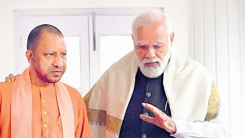 PM Modi and UP CM Adityanath.