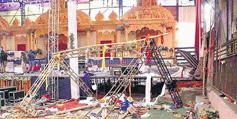 The court noted that though the temple is under the full management and control of an administrator appointed by the high court, the administrator had not given any permission for holding the event.