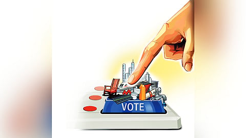 A comparison of provisional polling data in all 39 constituencies with the turnout in the 2019 Lok Sabha elections showed that 35 constituencies had recorded a decline. 