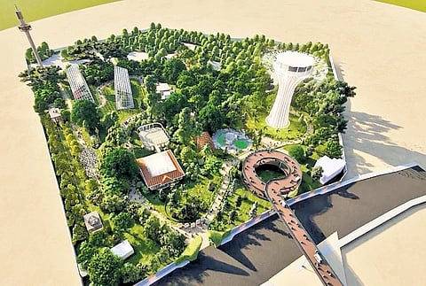 Model of the proposed park.
