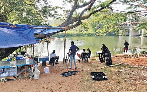 Muttar, a tributory of Periyar bordering Manjummel.