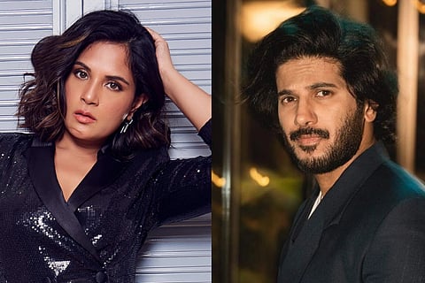 Actors Richa Chadha and Dulquer Salmaan 