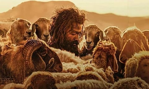 Poster of 'Aadujeevitham'