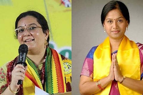 Pusapati Aditi Vijayalaxmi
(L) Gouthu Sireesha