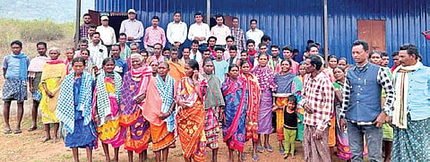 Voters at Gurmaiguda polling booth in Nabarangpur district 