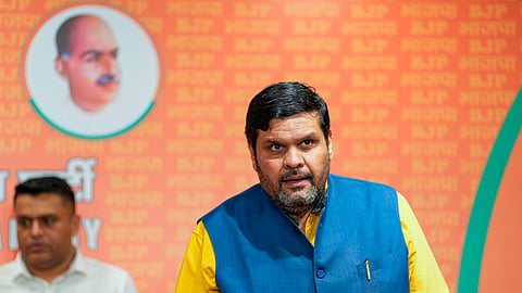Former Congress leader Gourav Vallabh joins BJP ahead of Lok Sabha elections, in New Delhi.
