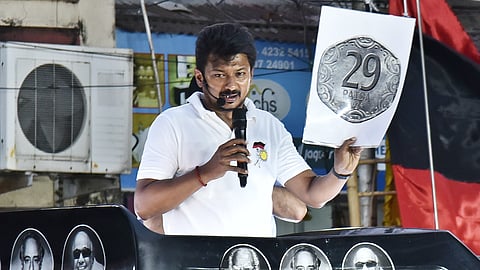 Udhayanidhi Stalin during an election campaigning 