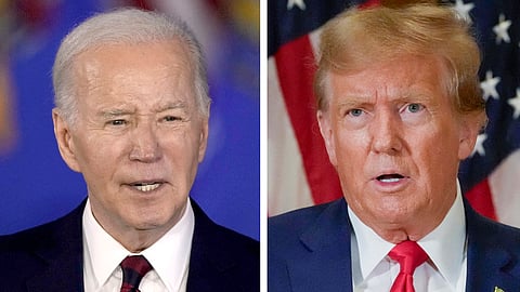 US President Joe Biden, Former President Donald Trump  