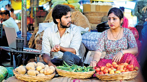 A still from the movie ' Market Mahalakshmi'