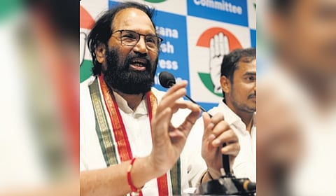 Irrigation Minister N Uttam Kumar Reddy 