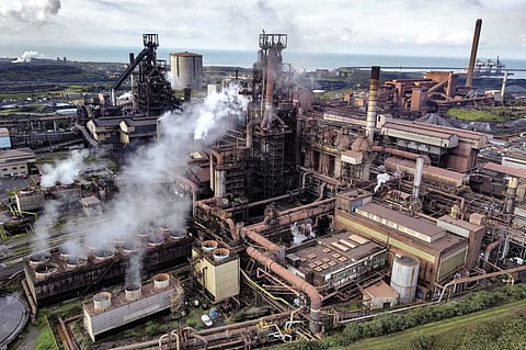 Tata Steel’s Port Talbot steelworks in south Wales, Sept. 15, 2023. 