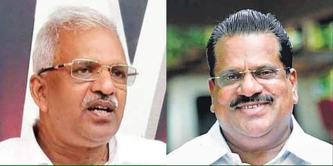 Kerala CPIM leaders P Jayarajan and E P Jayarajan. 