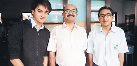 Actors Ashvin Matthew, Rohit Saraf and Adarsh Gourav in Sajid Ali directorial 'Woh Bhi Din The'.