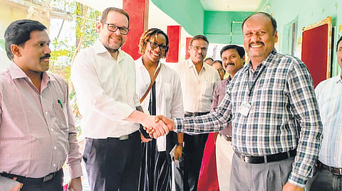 Principal M Narasimha Reddy who for the last three decades has been striving to make his students responsible citizens and ensure the schools he works inÂ  are on par with corporate ones concerning teaching standards. 