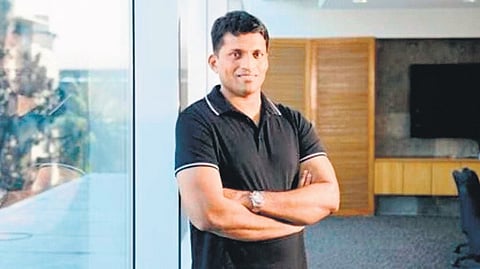 Grim days for the once-smiling Byju Raveendran. 