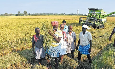 Farmers in the land proposed for Parandur airport