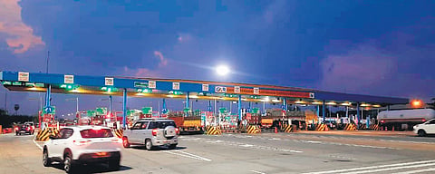 Panthangi toll plaza wore a deserted look on Tuesday after voters from Andhra Pradesh returned to Hyderabad by Monday evening