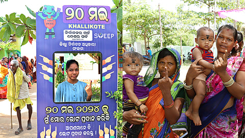 The second phase elections were conducted peacefully in Ganjam, Kandhamal and Boudh districts on Monday.