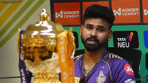 Shreyas Iyer on the eve of IPL final to be held at MA Chidambaram cricket stadium in Chepauk on Sunday (Express Photo | Ashwin Prasath)