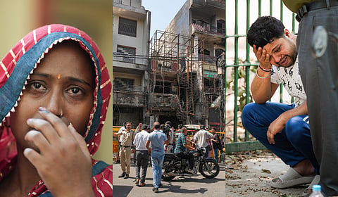 Scenes outside the private neonatal hospital where six newborns died and five were injured in a blaze 