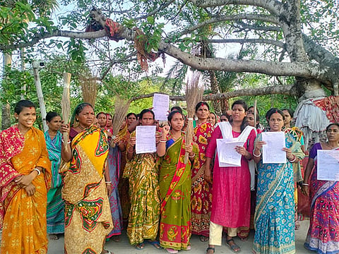 Image of Sandeshkhali women protesting used for representational purposes. 