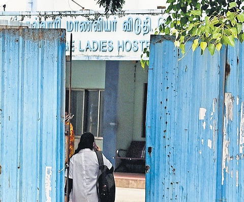 The ladies hostel of Tamil Nadu government dental college in Chennai.