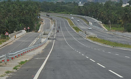 A view of Bengaluru-Mysuru highway